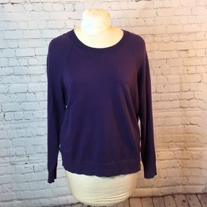 Woolrich purple scoop neck sweater size L